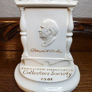 Sebastian Miniature Collectors Society Member Plaque 1981  SML #381b